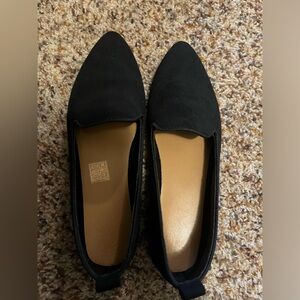 Black Pointed Toe Ballet Flats
